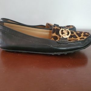 MICHAEL Michael Kors Calf Hair Leopard Print Loafer 8.5